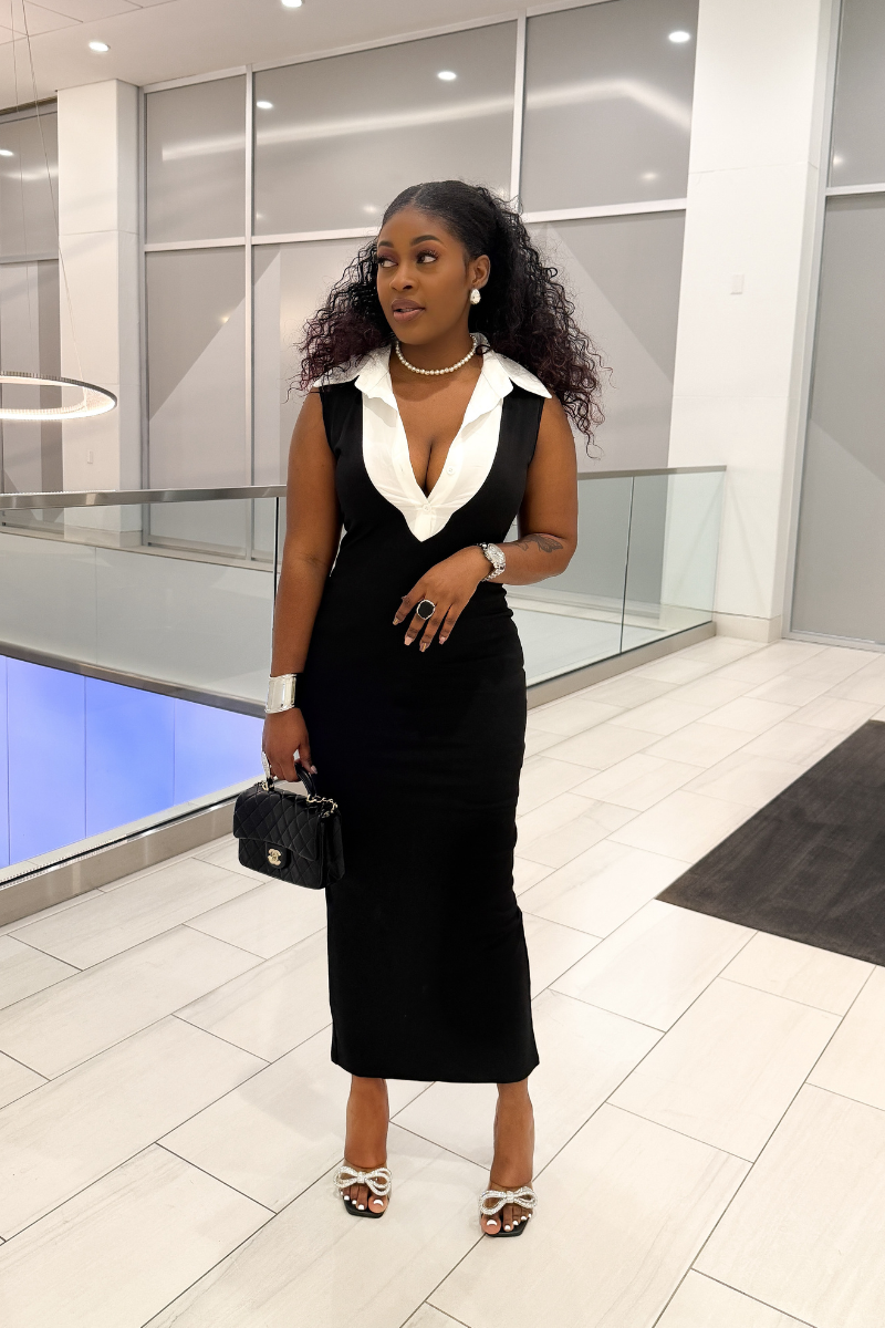 KLAQUE BLACK DRESS  KIMORKINGDOM