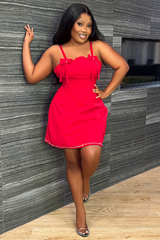 SANDRINE DRESS(RED)