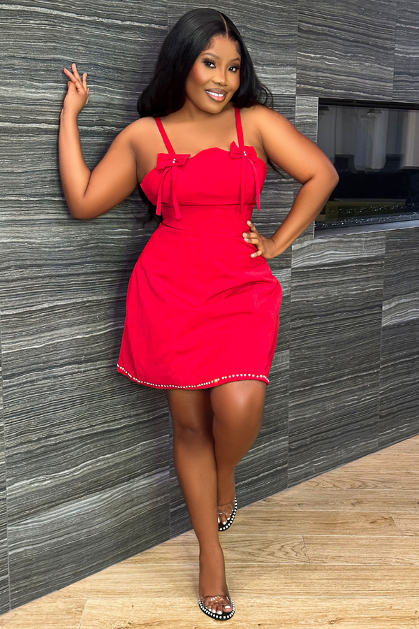 SANDRINE DRESS(RED)