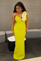 BLOOM BABE BANDAGE GOWN