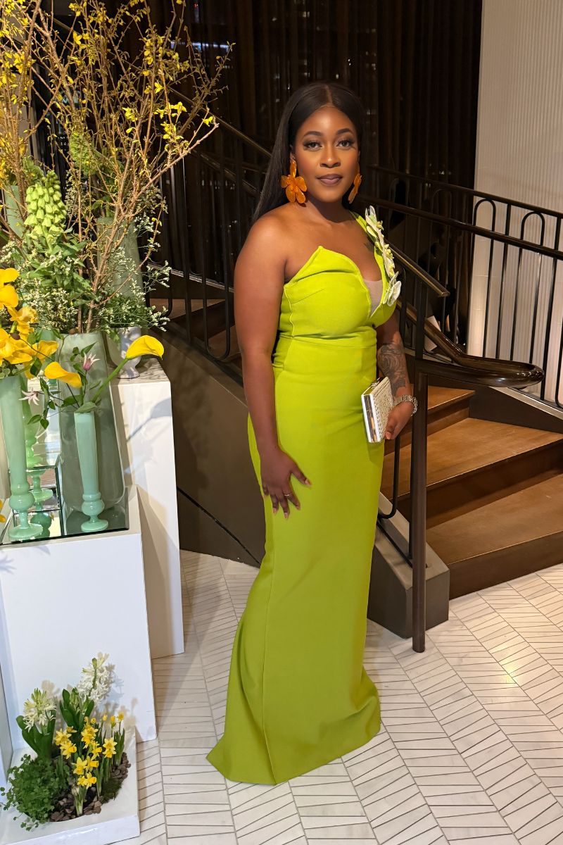 BLOOM BABE BANDAGE GOWN