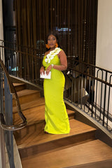 BLOOM BABE BANDAGE GOWN